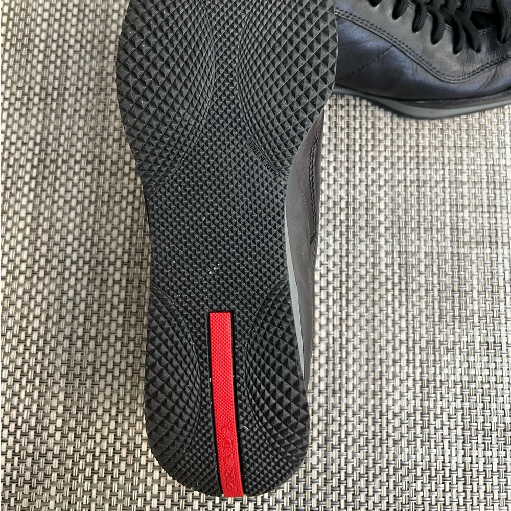 New Men’s “PRADA” Black Leather Lace/Up Shoes - Picture 5 of 8